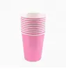 Taza de Papel Hecha a Mano de Colores diy Guardería Taza de Papel Desechable Materiales para Hacer Taza Blanca de Pintura Arte