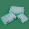Set Rectangular Transparente de PP Caja de Plástico con Tapa abatible para Muestras de Esmalte de Uñas, Caja de Plástico para Empaque de Accesorios de Joyería