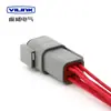 Conector de coche Dechi de 2/3/4/6/8/12 pines serie DTM arnés de cableado conector impermeable enchufe macho y hembra