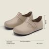 Zapatos Birkan para Mujer Verano 2025 Nuevo Estilo Zapatos Slip-on de Moto Zapatos de Cabeza Grande Feos Lindos Zapatos Perezosos Birkan Vintage para Usar Afuera