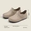 Sapatos Versáteis de Moda de Alta Qualidade para Mulheres Outono Roupa Externa Sapatos de Solado Macio Novos Sapatos 2025 Slip-On Confortáveis Sapatos Casuais