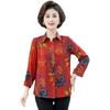 Cuerpo especial 200 kg de mediana edad y ancianos más grasa de talla grande ropa de mujer madre primavera y otoño camisa abrigo abrigo de abuela de gran tamaño