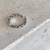 Anillo de Letra Tridimensional para Mujer, Estilo Coreano, Moderno, Personalizable, de Alta Gama, Diseño Retorcido, Nuevo Anillo Abierto, Anillo Dulce y Fresco para el Dedo Índice