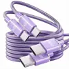 Cabo de Dados Tipo C Duplo Jingyao Carregamento Rápido 120W Adequado para Apple 15/16 Huawei Notebook Cabo de Carregamento Rápido Transfronteiriço