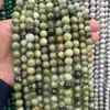 Atacado transfronteiriço flor natural jade azul mesa jade contas redondas jade azul contas soltas pulseira DIY acessórios de joalheria atacado de contas