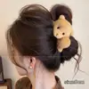 Pinza para el pelo de felpa de tamaño mediano para cabello fino, nuevo estilo 2026, accesorio de alta gama para el cabello para mujer, pinza para el pelo para la parte posterior de la cabeza