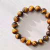Pulsera Premium Natural de Piedra Ojo de Tigre Estilo Maillard Otoño e Invierno