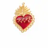 Accesorios para joyería DIY transfronterizos Colgante de collar de amor estilo gótico medio Colgante de acero inoxidable de oro de 18 quilates Colgante único en stock