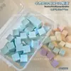 Esponja Mini Bloco Cubo de Carne para Manicure, Alta Densidade, Não Solta Fiapos, À Prova de Manchas, Blush Degradê, Ferramenta de Unha Usável