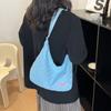 Bolsa Feminina com Texto Estilo Coreano 2023 Nova Fashionável Fashionável Portátil Grande Bolsa Simples de Grande Capacidade Bolsa de Ombro Bolsa Tote Xadrez
