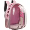 Mochila Transportadora Transparente para Gatos, Transportadora para Perros con Apertura Lateral, Gran Capacidad, Cápsula Espacial Portátil, Transpirable y Universal