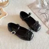 Sapatos Mary Jane Franceses para Meninas 2026 Novidades Primavera/Verão Sapatos Pequenos de Couro para Crianças de Média e Mais Velhas Sapatilhas Corte Baixo Sapatos de Princesa