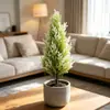 Ramas artificiales de pino y ciprés transfronterizas TEMU Amazon para plantación en suelo, plantas verdes en maceta, decoración de árbol de Navidad, paisaje de césped y jardín