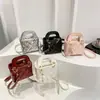 Bolsa Pequena de Mão Acolchoada Bordada da Moda para Mulheres 2025 Novo Verão Popular Mini Bolsa Transversal de Ombro