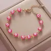 Retención de Color Galvanizado Ojo de Diablo Trébol de Cuatro Hojas Ojo de Diamante Pulsera Moda Femenina Simple Comercio Electrónico Transfronterizo Joyería Comercio Exterior