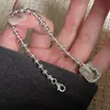 Pulseira com Pingente Quadrado de Prata Esterlina S925 e Contas com Letras em Inglês, Estilo Ins, Design Único, Minimalista, Versátil e com Toque de Luxo