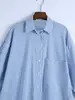 Vestido camisa a rayas para mujer, nuevo estilo europeo y americano, otoño 2021 2370