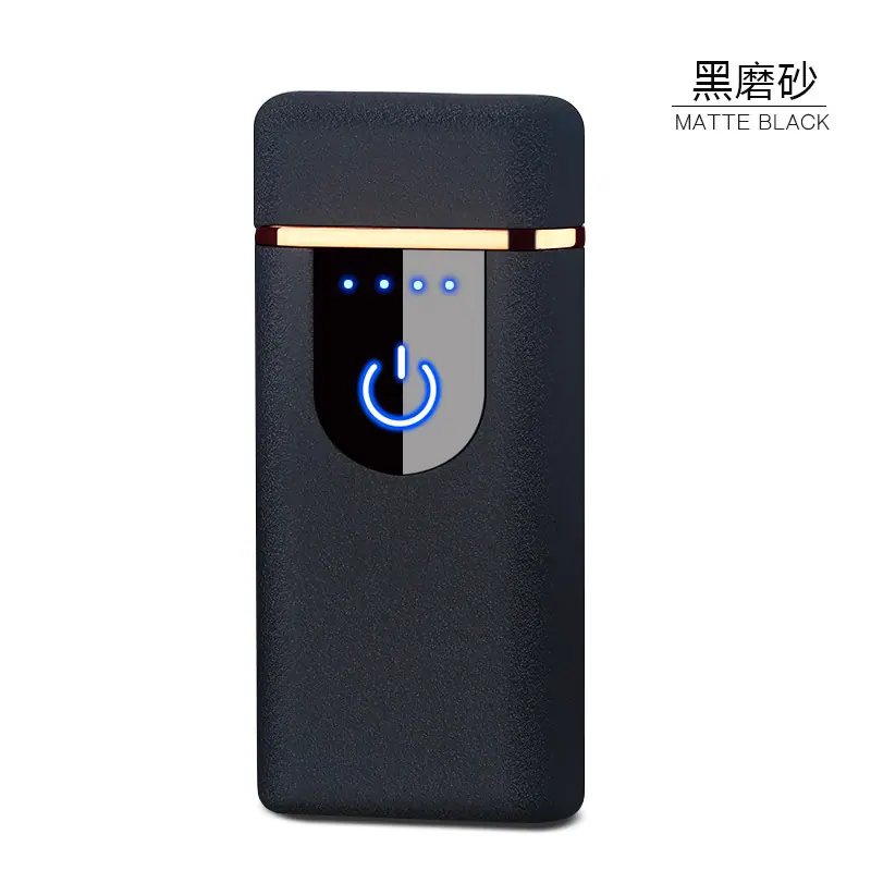 厂家直销 触屏感应电量显示双电弧点烟器打火机 男士