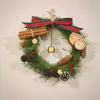 Kit de Manualidades Navideñas Estilo Rústico Americano, incluye materiales para hacer coronas, adecuado para jardines de infancia, floristerías y decoraciones de puertas interiores