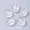 Cristal Branco Piezoelétrico Esculpido Laço Coração Acessórios Flor Cartão Buraco Reto Contas Soltas Transparentes Pacote de Material para Joias de Cristal