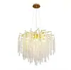 Lujoso candelabro de cristal de alta gama estilo italiano para sala de estar, dormitorio, comedor de villa, pasillo de hotel y sala de exposiciones