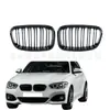 Adecuado para 10-15 BMW Serie 1 F20 F21 parrilla de parachoques delantero red de media negra