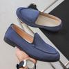 Mocasines Verano 2025 Slip-On Zapatos Gorro Retro Británico Casual para Exteriores Suela Suave Zapatos Perezosos Exportación Zapatos de Hombre