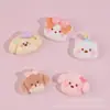 Cachorro Fofo de Desenho Animado Inovador Feito à Mão Novos Acessórios de Resina: Elásticos de Cabelo, Presilhas de Cabelo, Capa de Celular, Acessórios Decorativos para Caixa de Papelaria