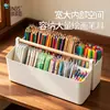 [BNBS] Estuche portátil de gran capacidad, caja de almacenamiento para marcadores para estudiantes de arte, organizador de escritorio para papelería