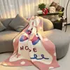 Manta linda de dibujos animados para niña, Manta de sofá, Manta para siesta en la oficina, Manta de felpa, Manta para todas las estaciones, Manta de ocio