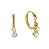Mini pendientes de plata de ley S925 con microincrustaciones de circonitas para mujer, sencillos, de alta calidad, geométricos, combinables con todo, piercing para la oreja, hebilla para la oreja