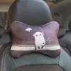 Almohada Cervical para Reposacabezas de Coche Tamaño Grande Linda Creativa Cojín Cojín para Asiento de Coche Marca de Moda Perro Oso de Dibujos Animados