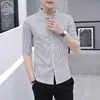 Dropshipping de Comercio Exterior Transfronterizo, Ropa de Hombre Más Vendida en Aliexpress, Camisas de Manga Media para Hombre de Alta Conversión
