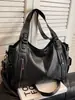 Bolso Europeo y Americano Retro Color Sólido Textura Simple Bolso de Hombro Gran Capacidad Versátil Bolso Tote Casual para Viajes de Negocios y Viajes Diarios