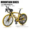Liga Douyin modelo de bicicleta bicicleta de suspensão traseira ornamentos bicicleta carro de estrada carro de brinquedo infantil atacado transfronteiriço