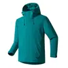 Chaqueta Naranja 3 en 1 para Exteriores para Hombre con Forro Interior Desmontable de Polar y Plumas, Chaqueta Impermeable y a Prueba de Viento para Montañismo para Mujer