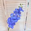 Set de Boda de Phalaenopsis Francesa de 9 Cabezas de Película Impresa en 3D Decoración para el Hogar Flor Artificial Arreglo Floral para Hotel Flor Transfronteriza