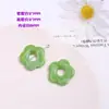 Pendientes, pulseras y collares hechos a mano con cuentas de cinco pétalos de flores con aroma transparente de color mágico