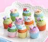 Nuevo llavero con pegatina para refrigerador de cupcakes de resina con comida grande, accesorios de bricolaje, mini adornos de cocina