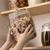 Cubo de Almacenamiento para Arroz, Cubo Sellado a Prueba de Insectos y Humedad, Contenedor de Almacenamiento Grande de Grado Alimenticio para el Hogar, Caja Transparente para Almacenamiento de Granos