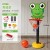 Canasta de Baloncesto de Dibujos Animados para Niños, Educación Temprana, Aro de Baloncesto Interior Ajustable, Soporte de Baloncesto para Niños, Aro de Baloncesto para Juguete de Niños Ajustable para Exteriores