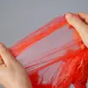 Funda de mesa con borde elástico, mantel transparente desechable de PE engrosado para mesas redondas, funda de mesa tipo cordón sin lavado para el hogar y banquetes de boda
