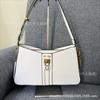 Gs nuevo comercio exterior Apto para todo de alta apariencia moda color liso estampado bolso de axila colgante g stitching adorno colgante bolso de hombro para mujer