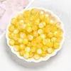 Solsticio de Verano Dos Tonos Dorado Ojo de Gato Resina Redondas Perlas Sueltas Hecho a Mano DIY Pulsera Pulsera Joyería con Perlas Accesorios