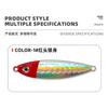 Señuelo para Pesca de Orilla: Señuelo de Jigging de Plomo con Plumas de 7-20g con Anzuelo con Ranura de Sangre para Pescar Cabeza de Serpiente y Lubina Negra en Agua Dulce y Salada