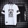 Conjunto deportivo de verano para hombre, camiseta de manga corta para adolescentes, estudiantes de secundaria, moda masculina, conjunto atractivo