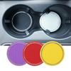 Posavasos para coche con diamantes incrustados, tapete de almacenamiento para taza de agua, aislamiento redondo creativo, pegamento suave, decoración para coche, comercio electrónico transfronterizo