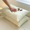 Fundas de Almohada de Algodón Waffle de Dibujos Animados, un Par de Rellenos de Almohada para Uso Doméstico de Adultos, Fundas de Almohada de Algodón Puro para Dormitorio de Estudiantes