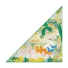 Bufanda Triangular Estampada de Diseño Único para Mujer, Chal Multiusos de Sarga, Chaleco Fino de Exterior Falso Cuello para Primavera y Otoño