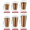 Taza martillada de acero inoxidable 304 Estilo coreano Doble capa Taza para cerveza café jugo bebida Tienda comercial Restaurante Barbacoa Taza de té